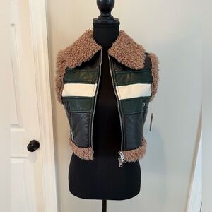 Stylish Brown and Black Women's Vest
